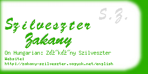 szilveszter zakany business card